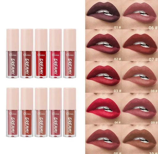 10-teiliges Feuchtigkeitsspendendes Lippenstift-Set – Funkelnder, Glänzender, Langanhaltender Lipgloss für Unwiderstehlich Volle Lippen