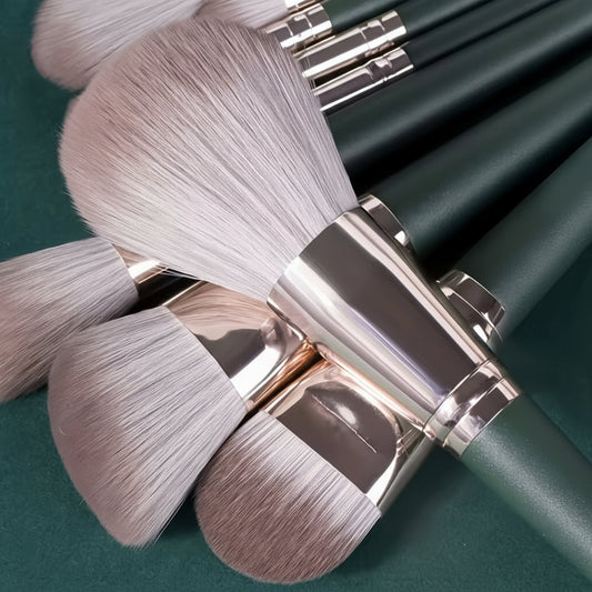 14-teiliges Luxus-Make-up-Pinsel-Set – professionelle Vollgesichts- & Detailpinsel